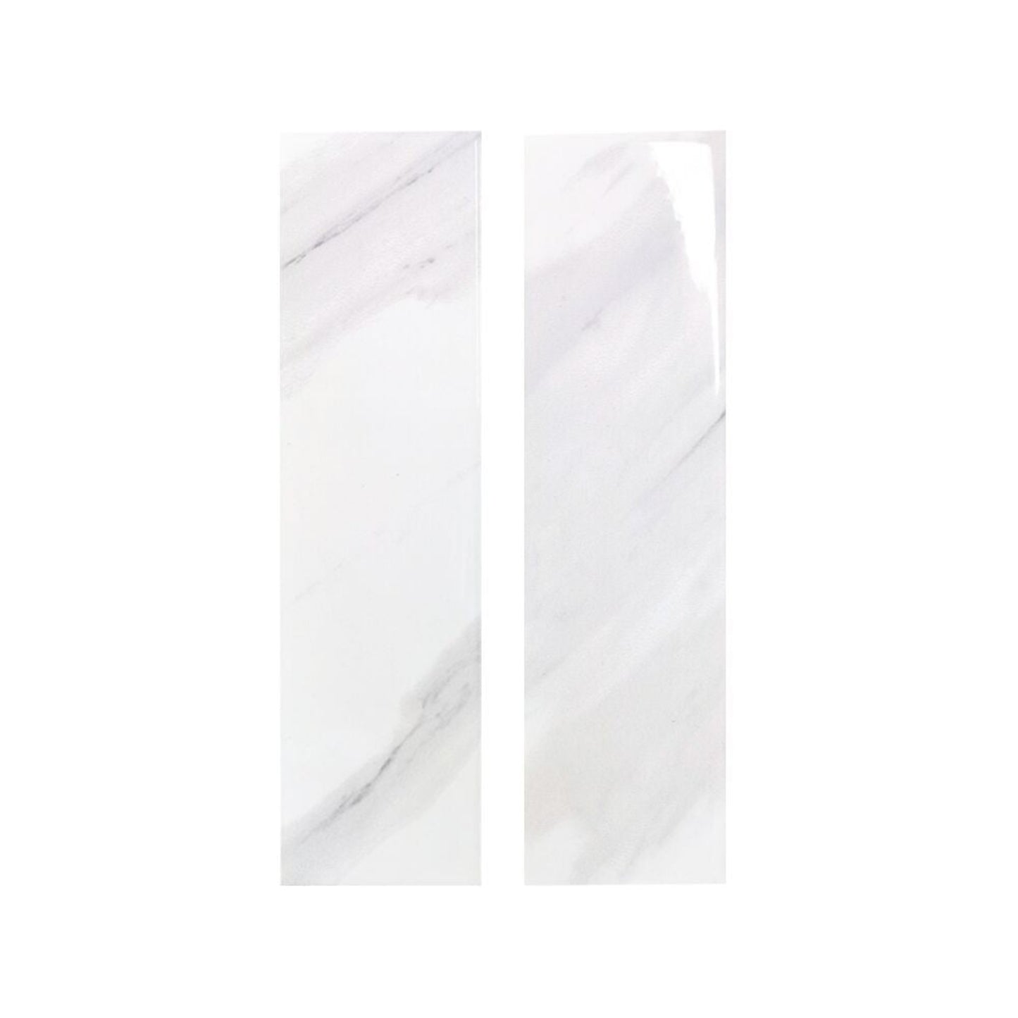 3" x 12" Subway Tile in Glossy Carrara