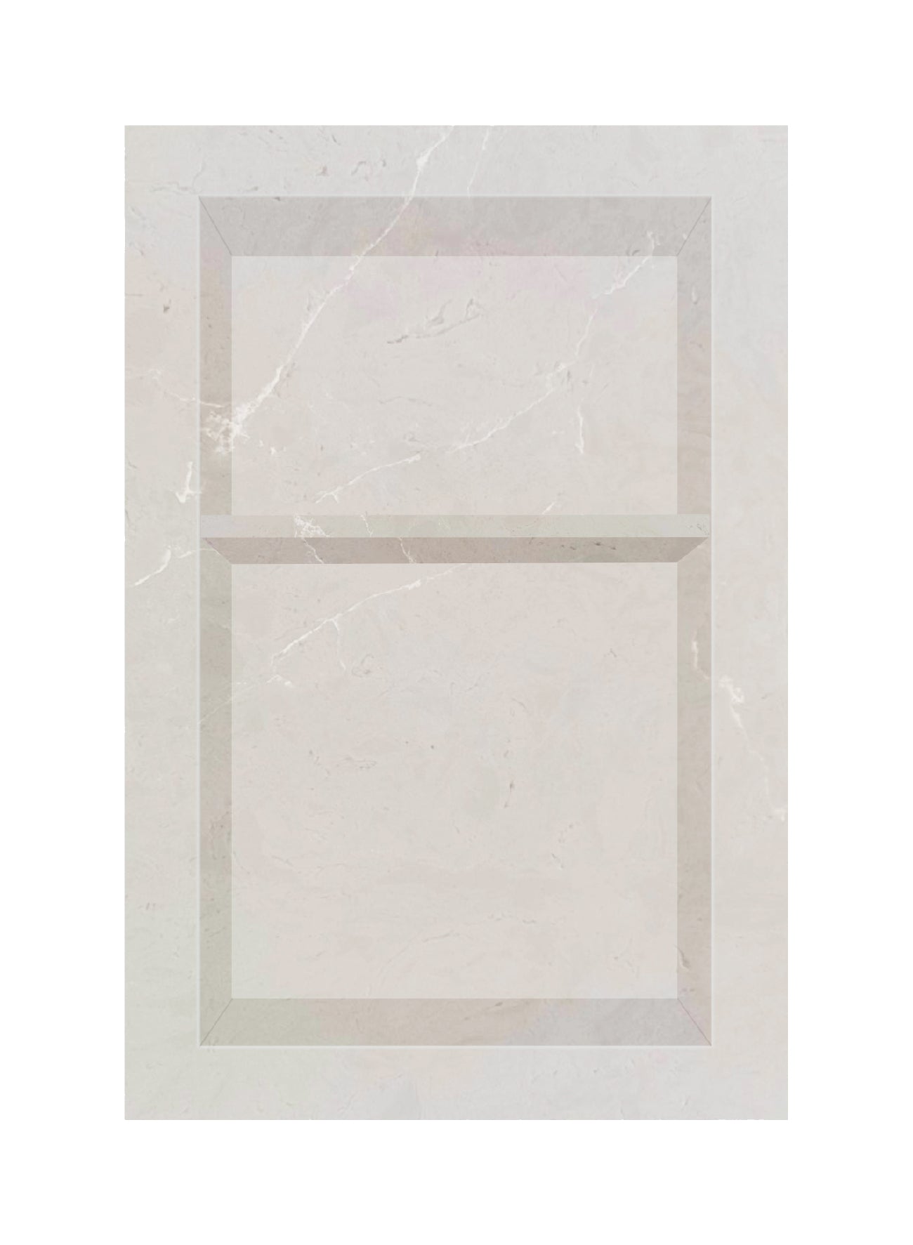 ArtiStone 16" x 24" Shower Niche in Cinderella Grey (Pre-Attached Shelf)
