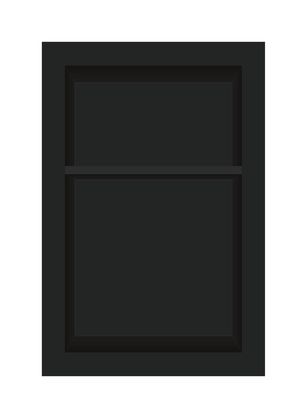 ArtiStone 16" x 24" Shower Niche in Pure Black (Pre-Attached Shelf)