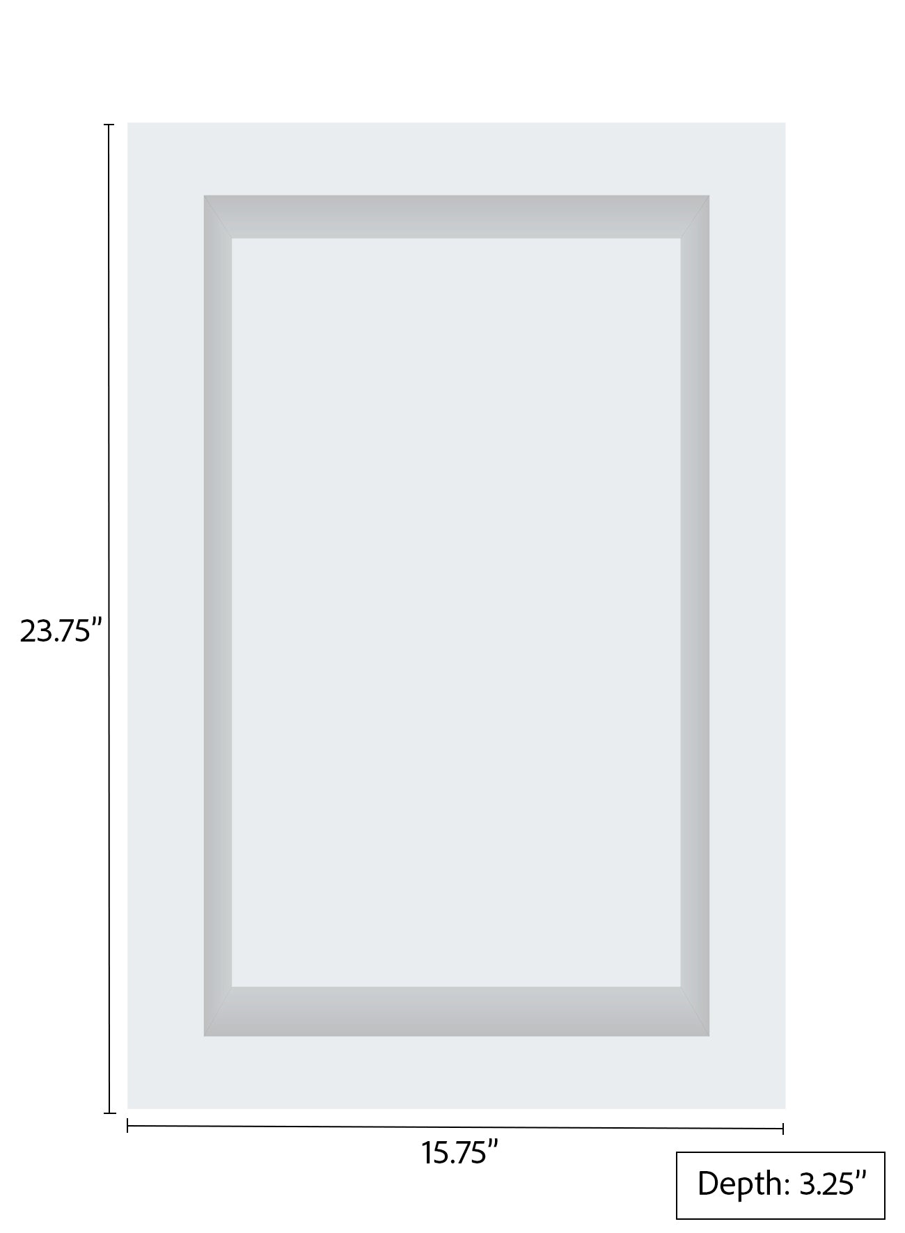 ArtiStone 16" x 24" Shower Niche in Super White (Loose Shelf)