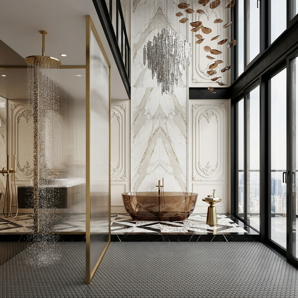 1" Grey Penny Tile (Non Slip)