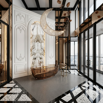 1" Grey Penny Tile (Non Slip)