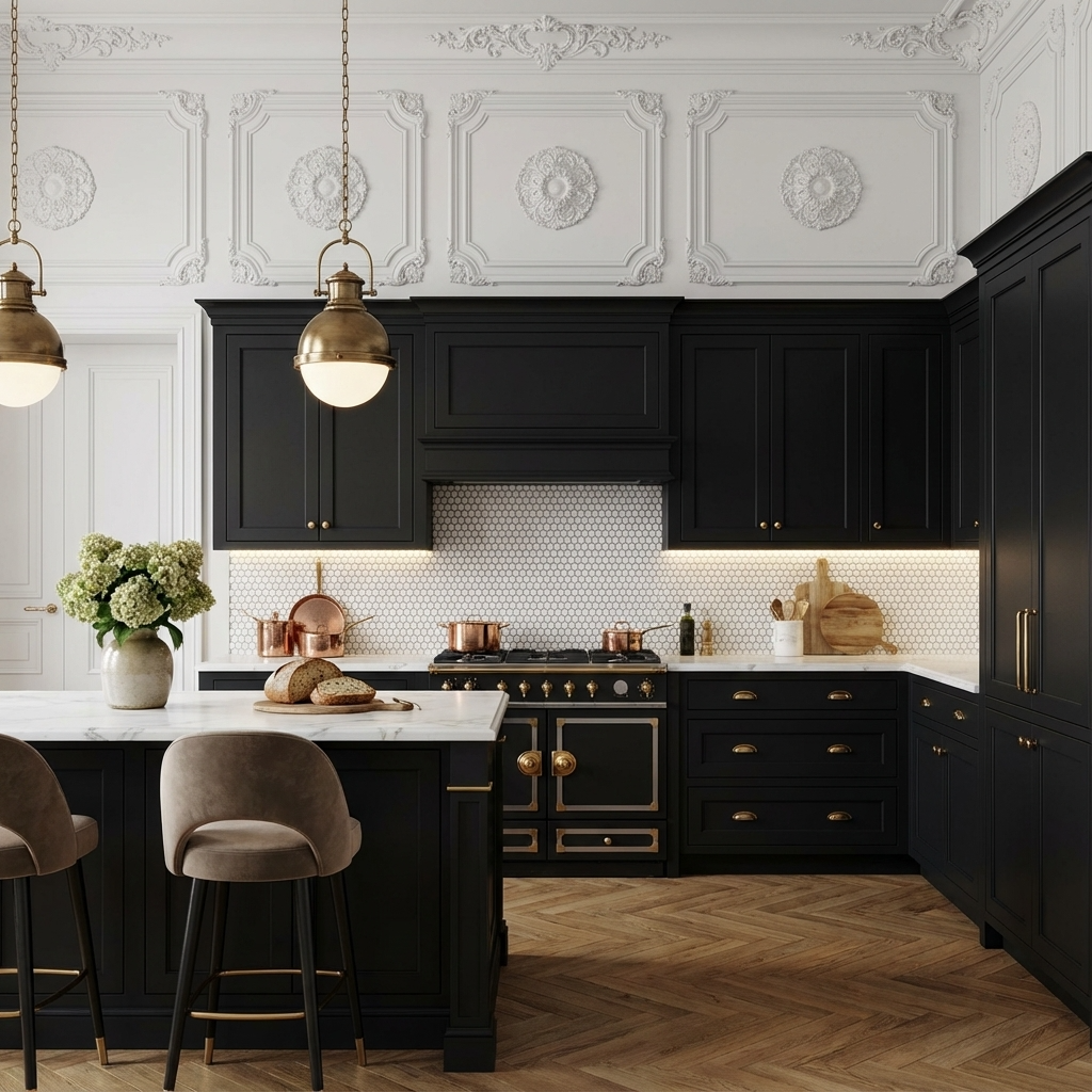 1" Penny Tile in Snow White (Non Slip)