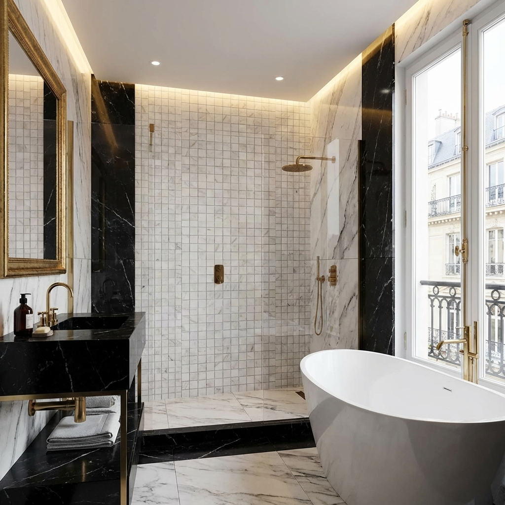 2" Carrara Square Tile