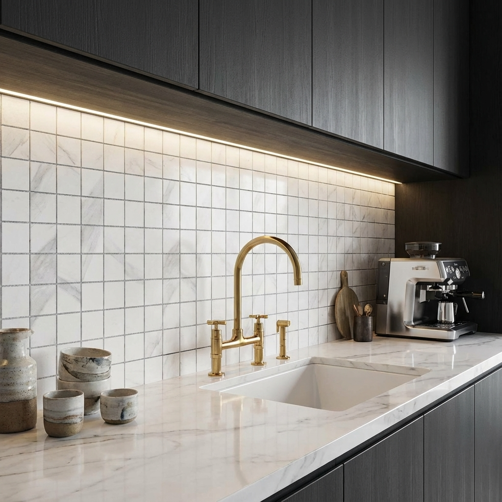 2" Carrara Square Tile