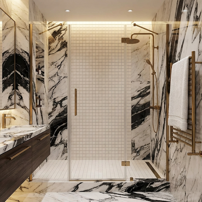 2" Square Tile in Off White (Non Slip)