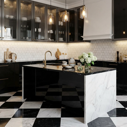 3" Carrara Hexagon Tile