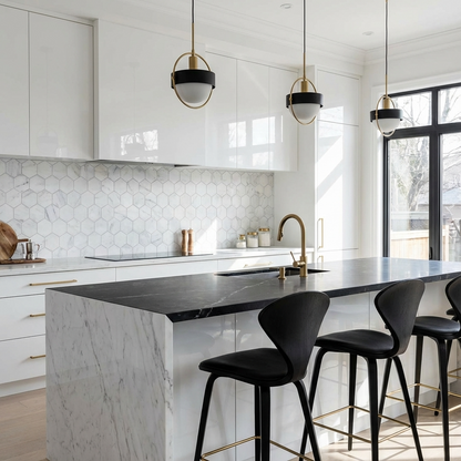 3" Carrara Hexagon Tile