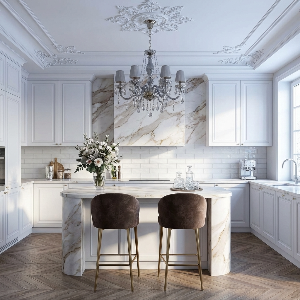 3" x 12" Wavy Subway Tile in Vista Silky White