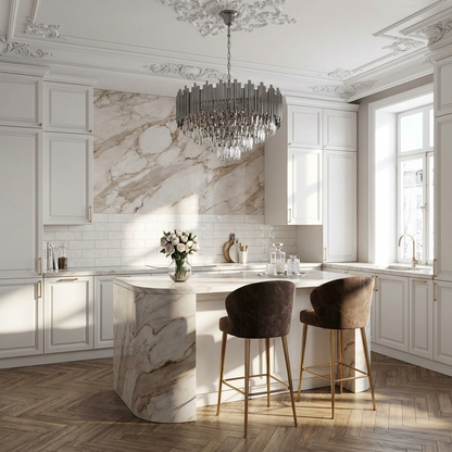 3" x 12" Wavy Subway Tile in Vista Silky White