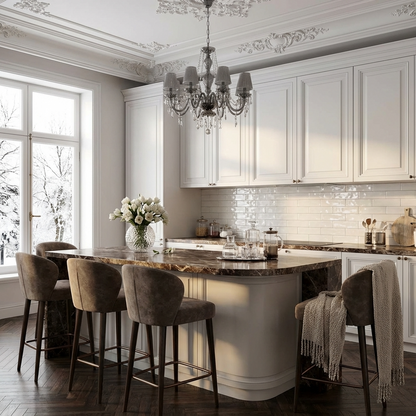 3" x 12" Wavy Subway Tile in Vista Silky White