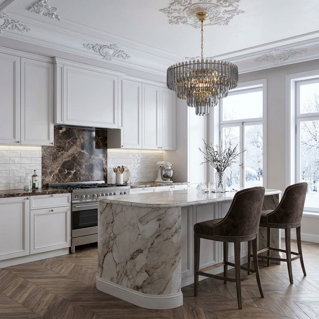 3" x 12" Wavy Subway Tile in Vista Silky White