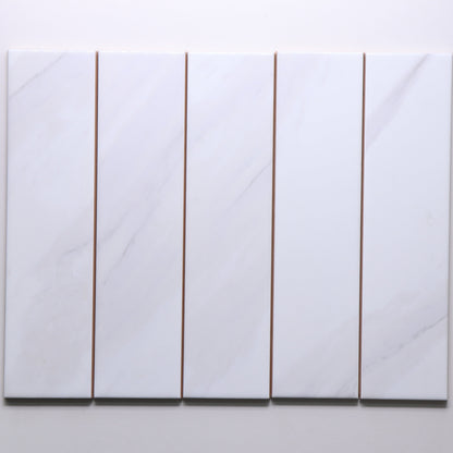 3" x 12" Subway Tile in Glossy Carrara