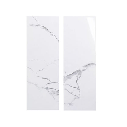 4" x 12" Subway Tile in Glossy Carrara