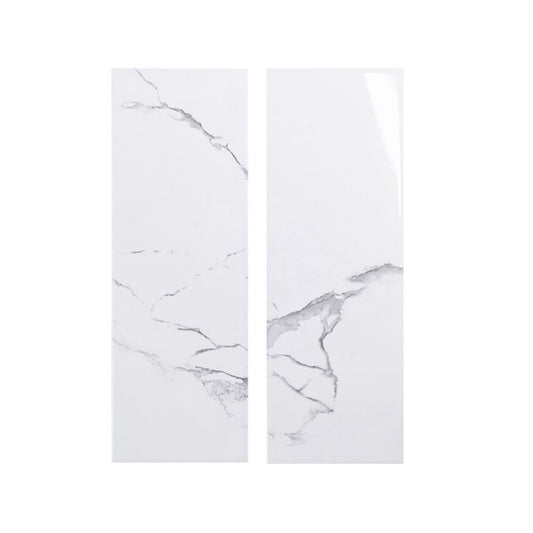 4" x 12" Subway Tile in Glossy Carrara