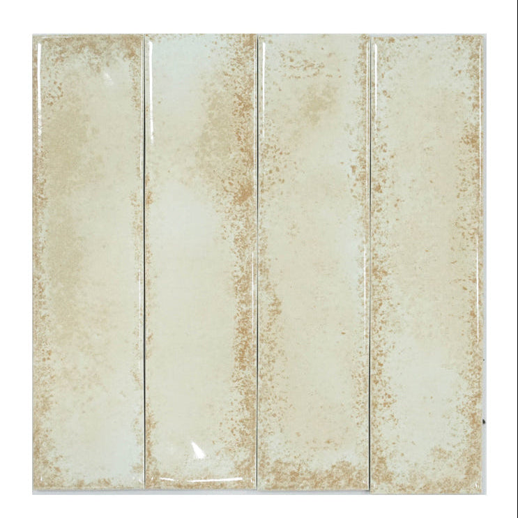 Vertical Plank Tile with Rusted Borders