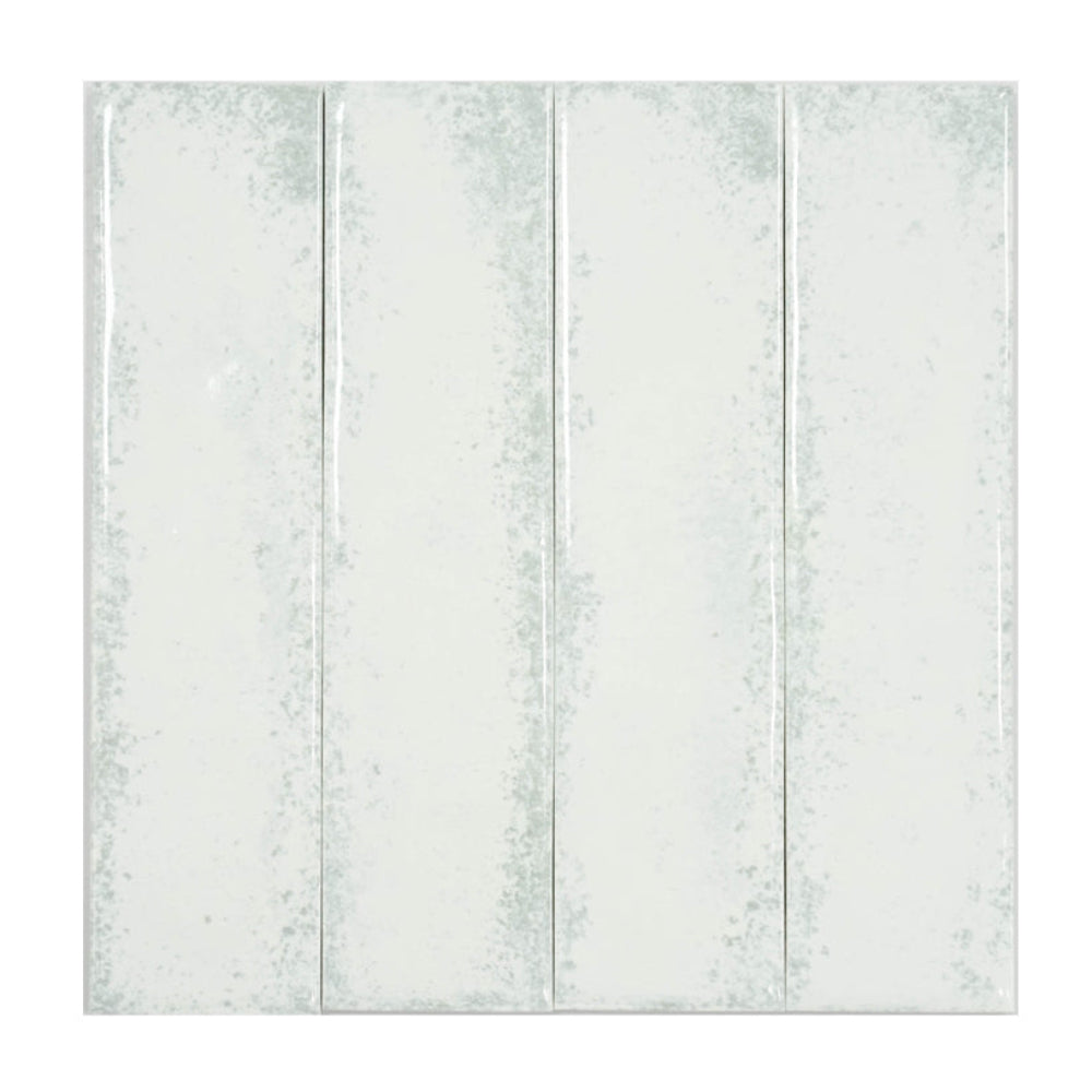 Vertical Plank Tile with Rusted Borders