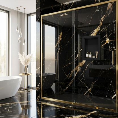 ArtiStone 16" x 24" Shower Niche in Pure Black (Loose Shelf)