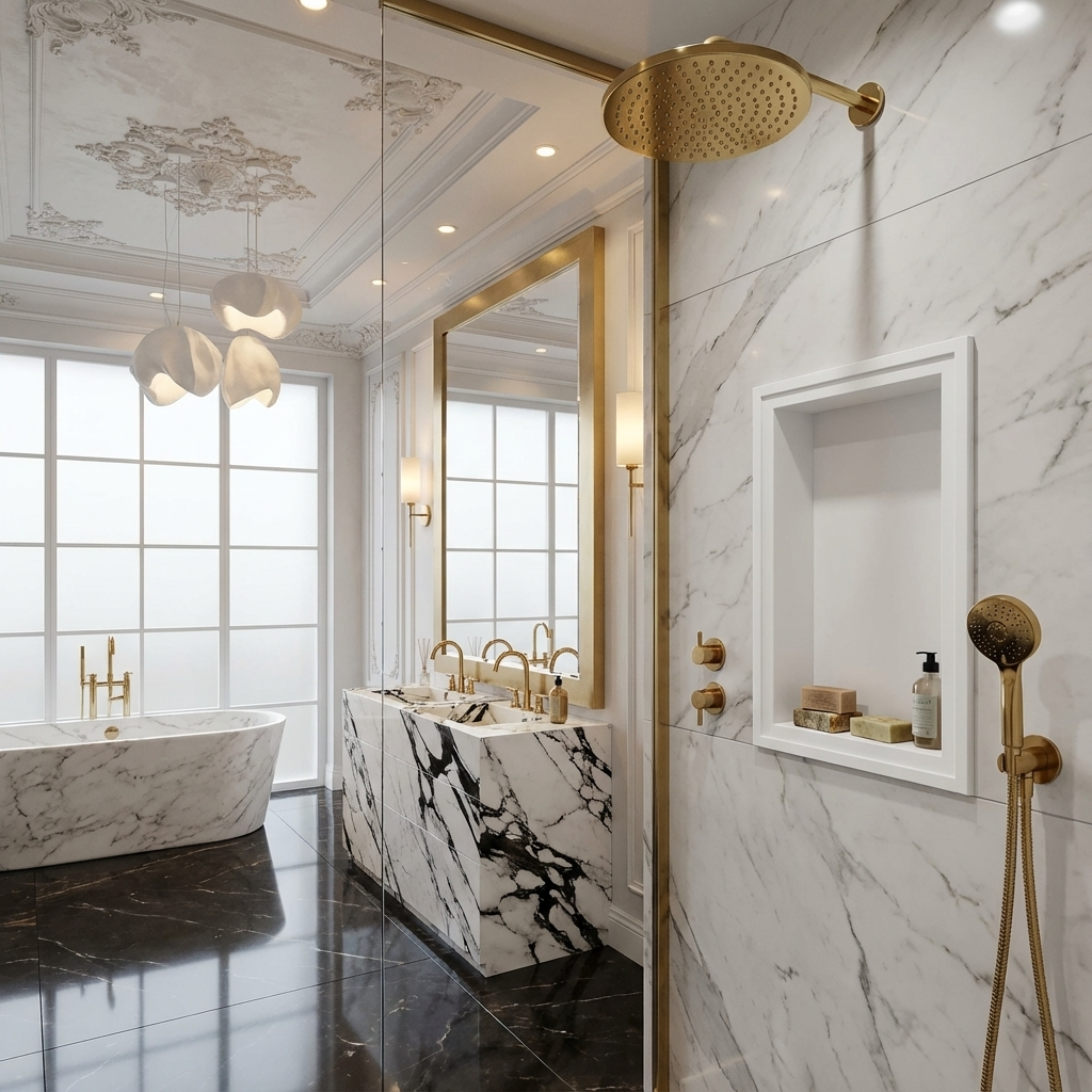 ArtiStone 16" x 24" Shower Niche in Super White (Loose Shelf)