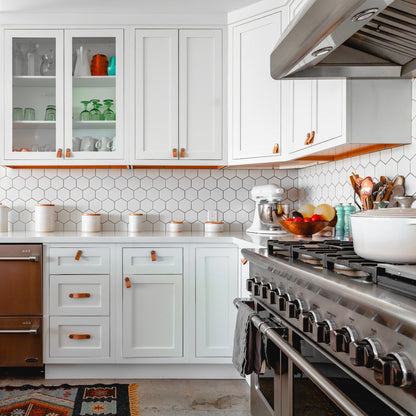 4" White Hexagon Tile