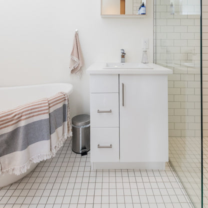 2" Square Tile in Off White (Non Slip)