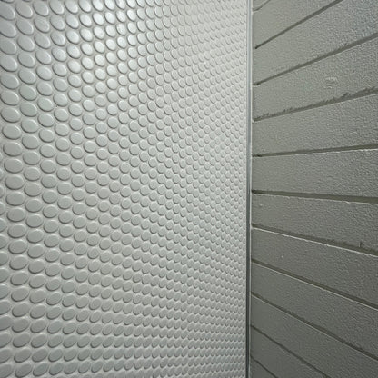 1" White Penny Tile