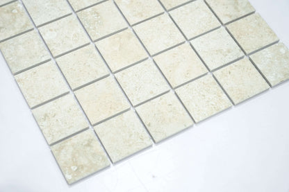 2" Square in Textured Beige