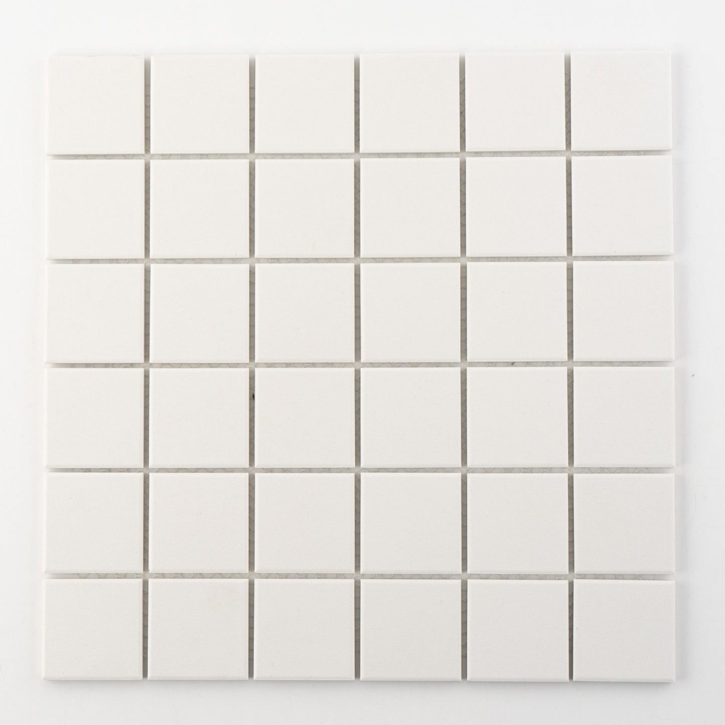 2" Square Tile in Off White (Non Slip)