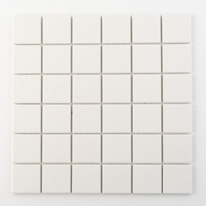 2" Square Tile in Off White (Non Slip)