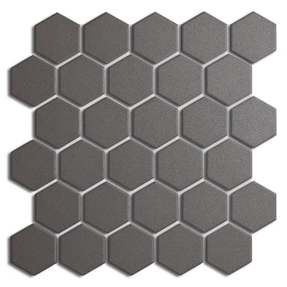 2" Hexagon Tile in Charcoal Grey (Non Slip)