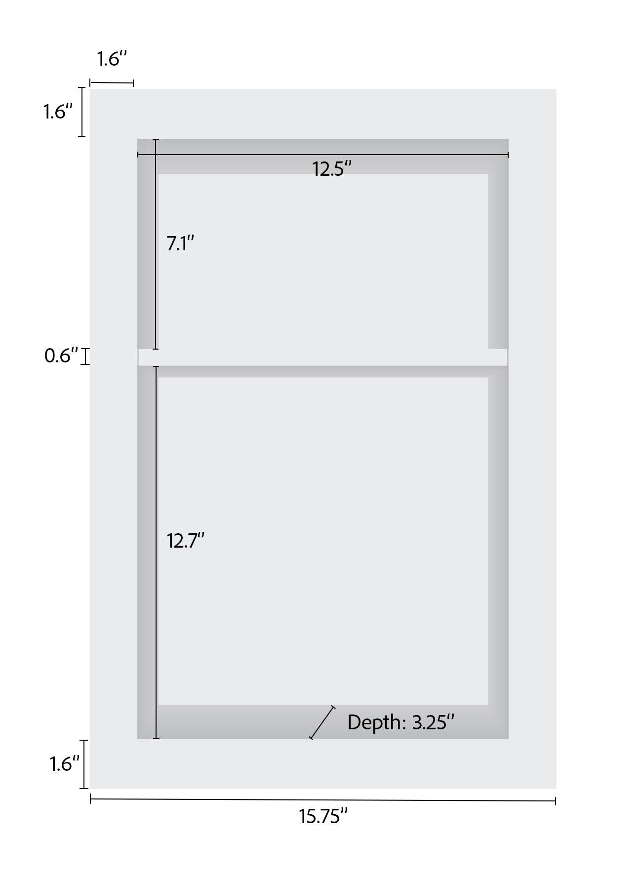 Trezza 16" x 24" Shower Niche in Pure White (Pre-Attached Shelf)