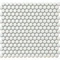 1" Penny Tile in Snow White (Non Slip)