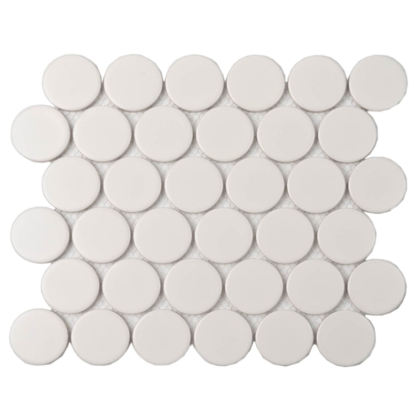 2" White Penny Tile