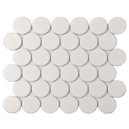 2" White Penny Tile