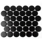 2" Black Penny Tile
