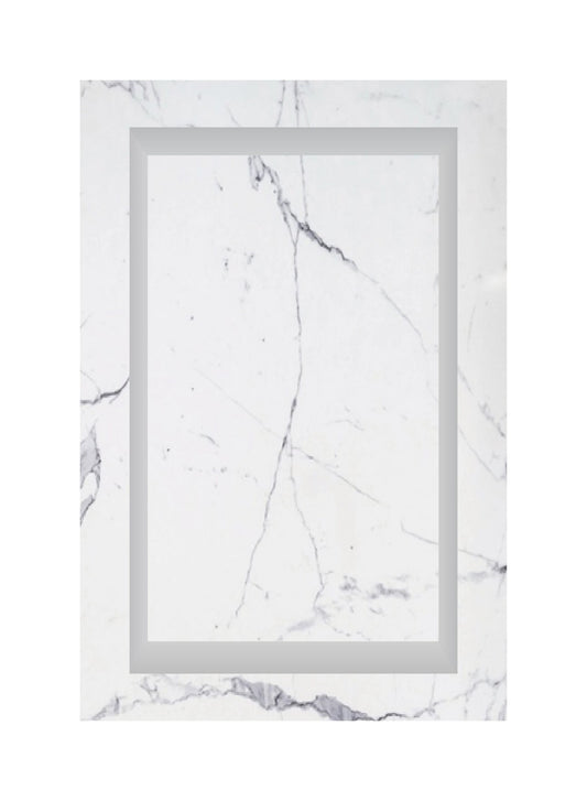 ArtiStone 16" x 24" Shower Niche in Calacatta (Loose Shelf)