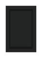 ArtiStone 16" x 24" Shower Niche in Pure Black (Loose Shelf)