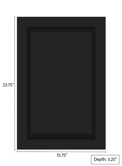 ArtiStone 16" x 24" Shower Niche in Pure Black (Loose Shelf)