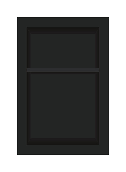 ArtiStone 16" x 24" Shower Niche in Pure Black (Pre-Attached Shelf)