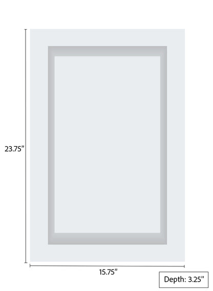 ArtiStone 16" x 24" Shower Niche in Super White (Loose Shelf)