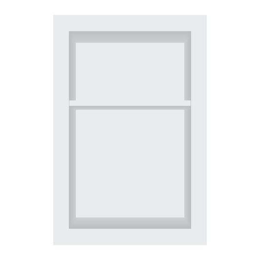 16" x 24" Shower Niche in Super White (with Shelf)