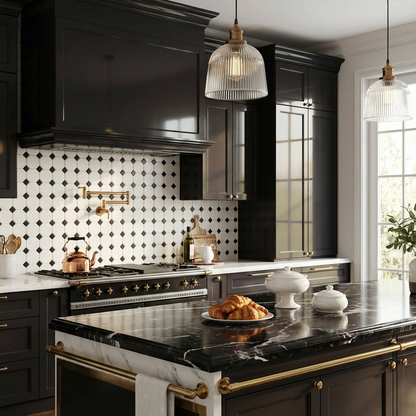 White Octagon with Black Dot Matte